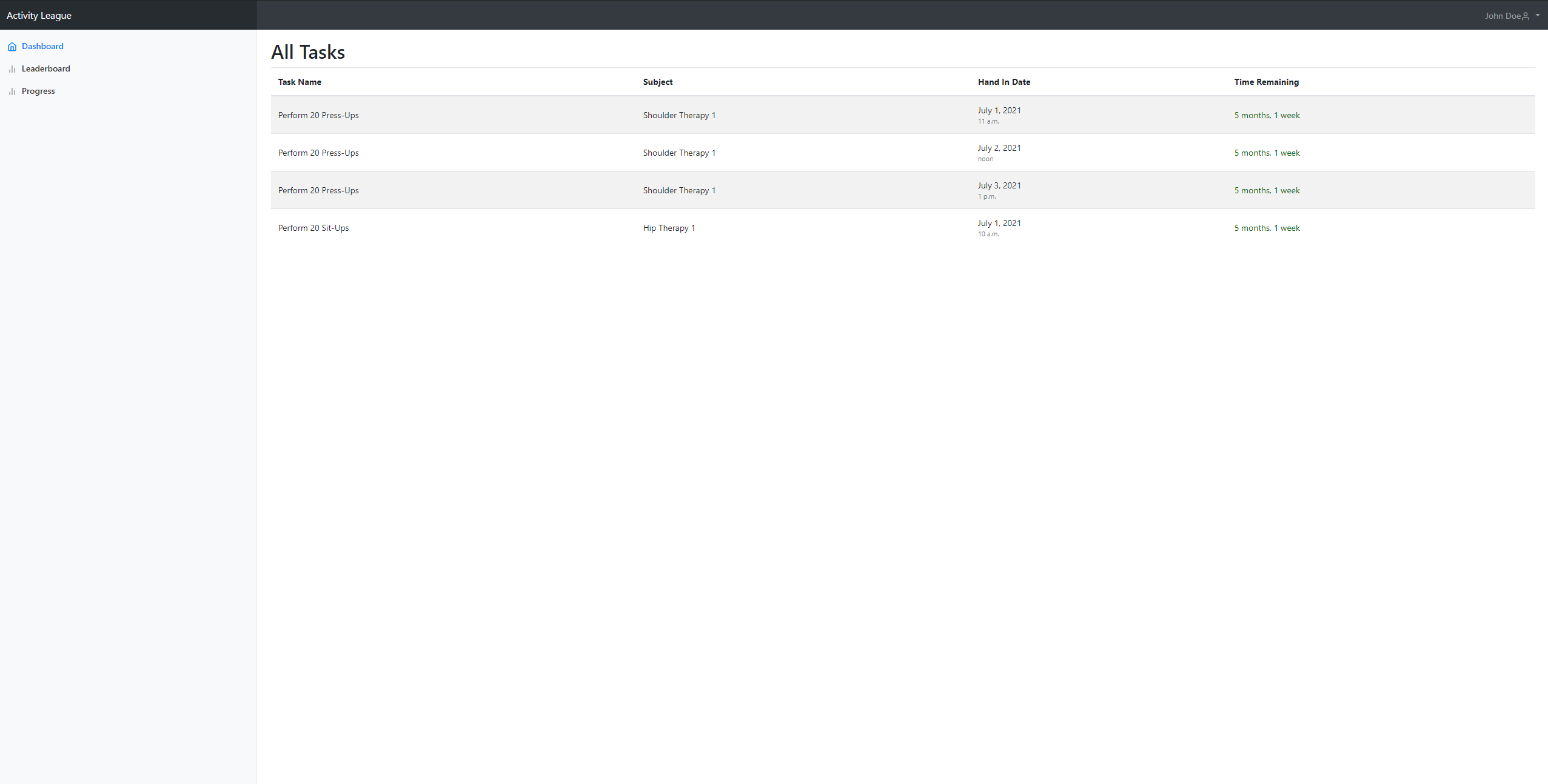 Respondent Dashboard